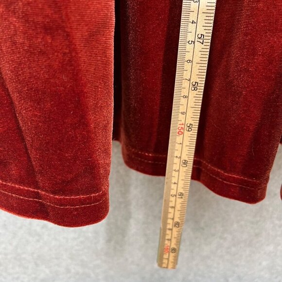 Baltic Born Artemis Velvet Maxi Dress Size XL Terracotta Red Tiered Romantic NEW - Picture 9 of 11